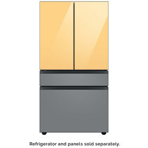 Samsung Bespoke 4-Door French Door Bottom Panel for Refrigerators - Matte Grey Glass, , hires