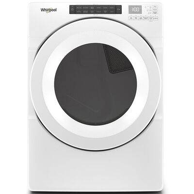 Whirlpool 27 in. 7.4 cu. ft. Electric Dryer with 36 Dryer Programs, 5 Dry Options, Sanitize Cycle & Sensor Dry - White | WED560LHW