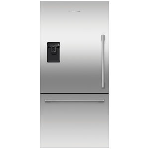 Fisher & Paykel Series 7 32 in. 17.1 cu. ft. Counter Depth Bottom Freezer Refrigerator with External Water Dispenser - Stainless Steel, , hires