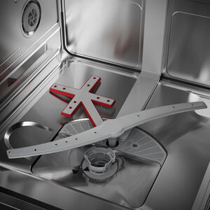 Bosch 300 Series 24 in. Top Control Flush-Mount Smart Dishwasher with 46 dBA Sound Level, 3rd-Rack, PureDry & Pocket Handle - Stainless Steel, , hires