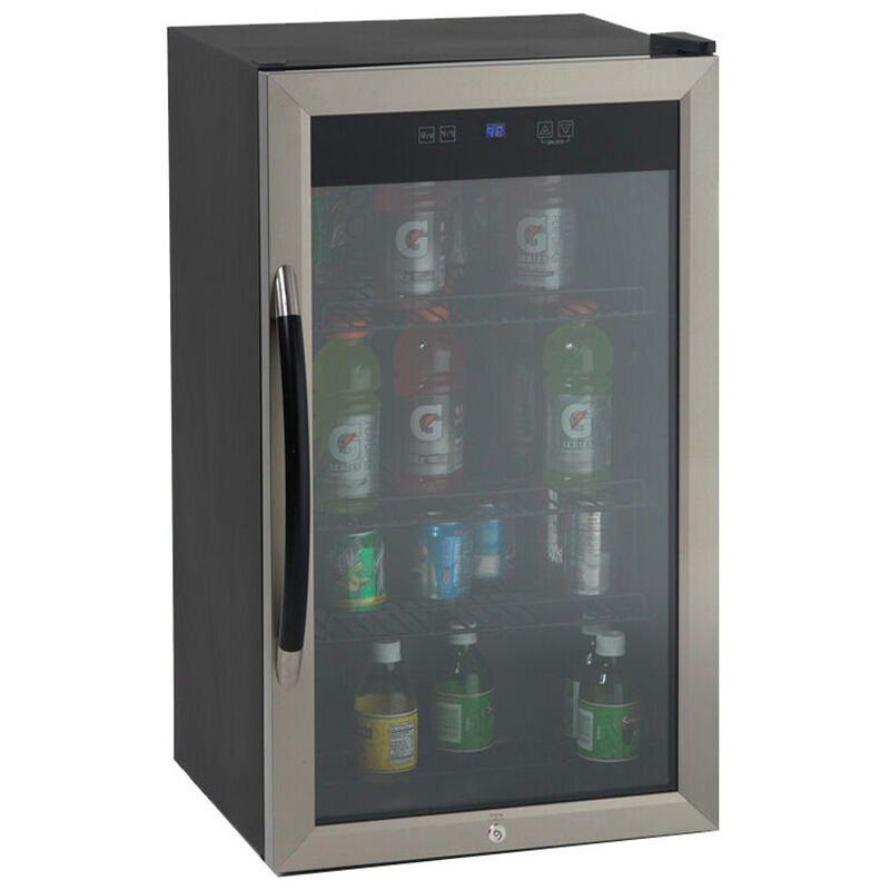 Avanti 19 in. 3.0 cu. ft. Freestanding Beverage Center with Adjustable Shelves & Digital Control - Stainless Steel, , hires
