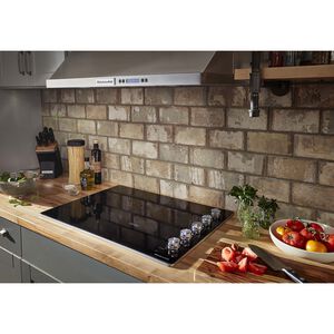 KitchenAid 30 in. 5-Burner Electric Cooktop with Simmer Burner & Power Burner - Stainless Steel, , hires