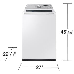 Samsung 27 in. 4.7 cu. ft. Smart Top Load Washer with Active WaterJet - White, White, hires