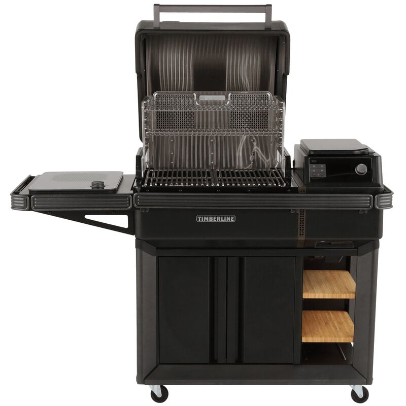 Traeger Timberline Wood Pellets Grill with Side Burner - Black, , hires