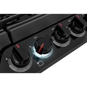 Frigidaire Gallery 30 in. 5-Burner Natural Gas Cooktop with Simmer Burner & Power Burner - Black, Black, hires