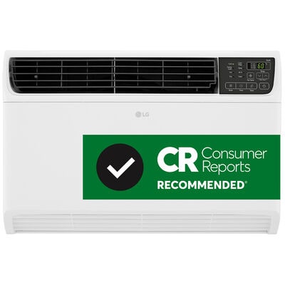 LG 12,000 BTU Smart Energy Star Window/Wall Air Conditioner with Dual Inverter, 3 Fan Speed, Sleep Mode & Remote Control - White | LW1224IVSM