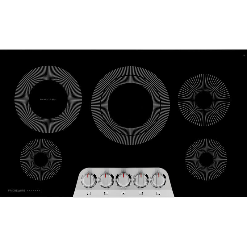 Frigidaire Gallery 36 in. Electric Cooktop with 5 Radiant Burners - Stainless Steel, , hires