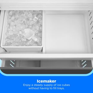 Midea 33 in. 22.6 cu. ft. Smart Counter Depth Garage-Ready French Door Refrigerator with Ice Maker - Stainless Steel, , hires