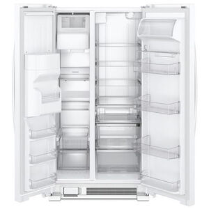 Whirlpool 33 in. 21.4 cu. ft. Side-by-Side Refrigerator with Water Dispenser - White, White, hires