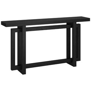 Hudson & Canal Breslow 55" Wide Rectangular Console Table - Black Grain, , hires