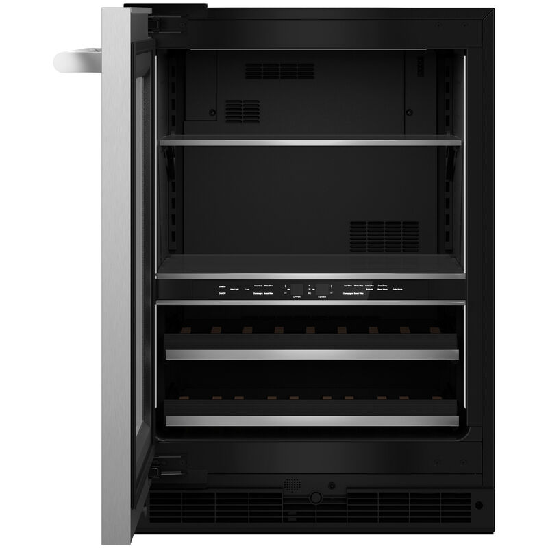 JennAir Rise Series 24 in. 5.0 cu. ft. Built-In Beverage Center with Fixed Shelves & Digital Control - Stainless Steel, , hires