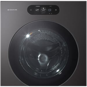 LG SIGNATURE 29 in. 5.8 cu. ft. Smart Electric Front Load Ventless All-in-One Washer/Dryer Combo with TurboWash 360 Technology, Sensor Dry, Sanitize & Steam Cycle - Brushed Black Steel, , hires