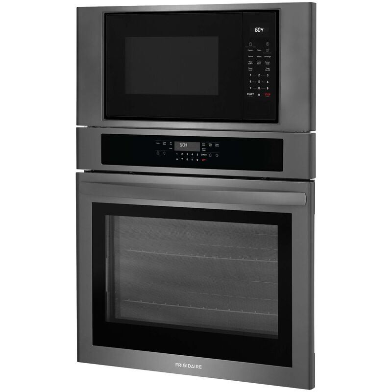 Frigidaire 30 in. 6.9 cu. ft. Electric Microwave/Wall Oven Combo with Standard Convection & Sensor Cooking - Black Stainless Steel, , hires