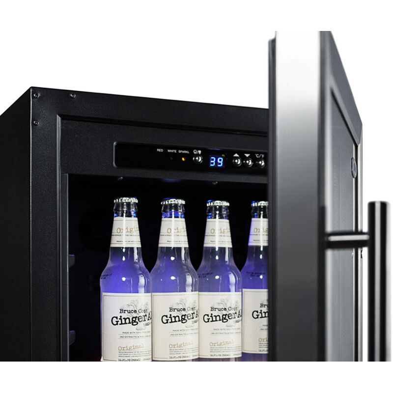 Summit 18 in. 2.7 cu. ft. Built-In/Freestanding Beverage Center with Adjustable Shelves & Digital Control - Stainless Steel, , hires