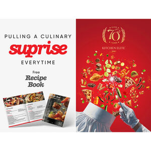 Kitchen Elite 16 Quart French Door Air Fryer Oven Countertop Convection Cooker with LED Display - Stainless Steel, , hires