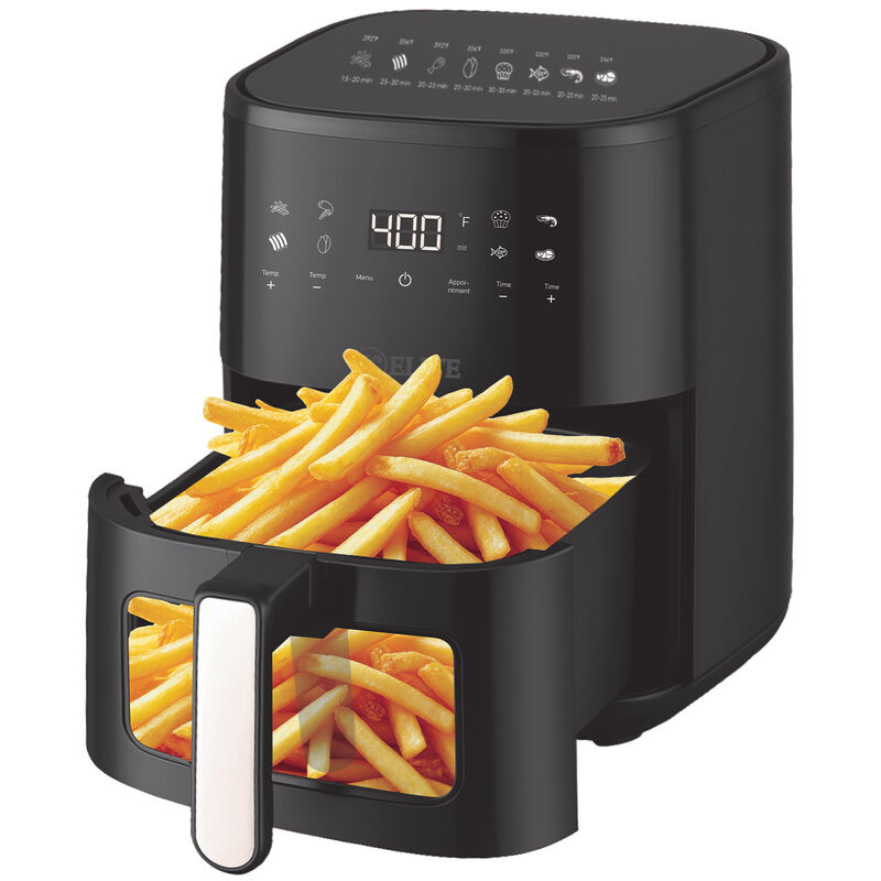 Kitchen Elite 8-Quart Digital Air Fryer - Black, , hires