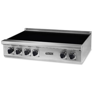 Viking 5 Series 36 in. 6-Burner Induction Rangetop with MagneQuick Power & Simmer Burner - Stainless Steel, , hires