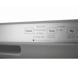 Frigidaire 24 in. Front Control Dishwasher with 54 dBa Sound Level, MaxDry & Pocket - Stainless Steel, Stainless Steel, hires