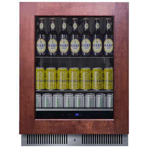 Summit 24 in. Built-In/Freestanding 3.5 cu. ft. Compact Left Hinged Beverage Center with Adjustable Shelves & Digital Control - Custom Panel Ready, , hires