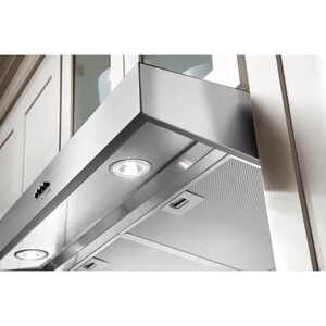 Whirlpool 36 in. Standard Style Range Hood with 3 Speed Settings, 265 CFM & 2 LED Lights - Stainless Steel, , hires