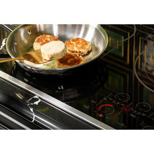 Cafe 36 in. 5-Burner Smart Electric Cooktop with Simmer Burner & Power Burner - Black, , hires