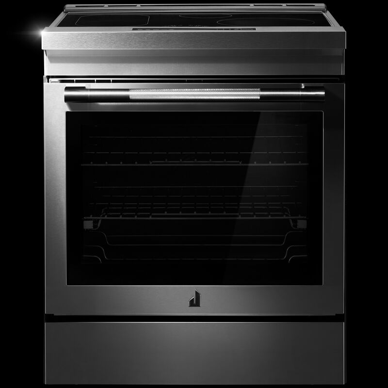 JennAir Rise Series 30 in. 6.4 cu. ft. Air Fry True European Convection Slide-In Electric Range with 4 Induction Burners - Stainless Steel, , hires