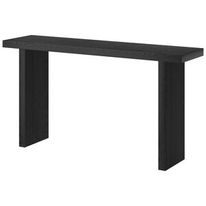 Hudson & Canal Soren 55" Wide Rectangular Fluted Console Table - Black Grain, , hires