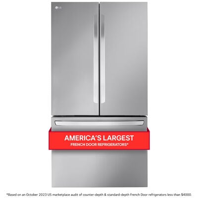 LG 36 in. 26.5 cu. ft. Smart Counter Depth French Door Refrigerator with Internal Water Dispenser - Stainless Steel | LRFLC2706S