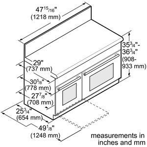 Thermador Pro Grand Professional Series 48 in. 8.2 cu. ft. Smart True European Convection Double Oven Dual Fuel Range with 6 Sealed Burners - Stainless Steel, , hires