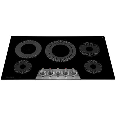 Frigidaire Gallery 36 in. Electric Cooktop with 5 Radiant Burners - Black Stainless Steel | GCCE3670AD
