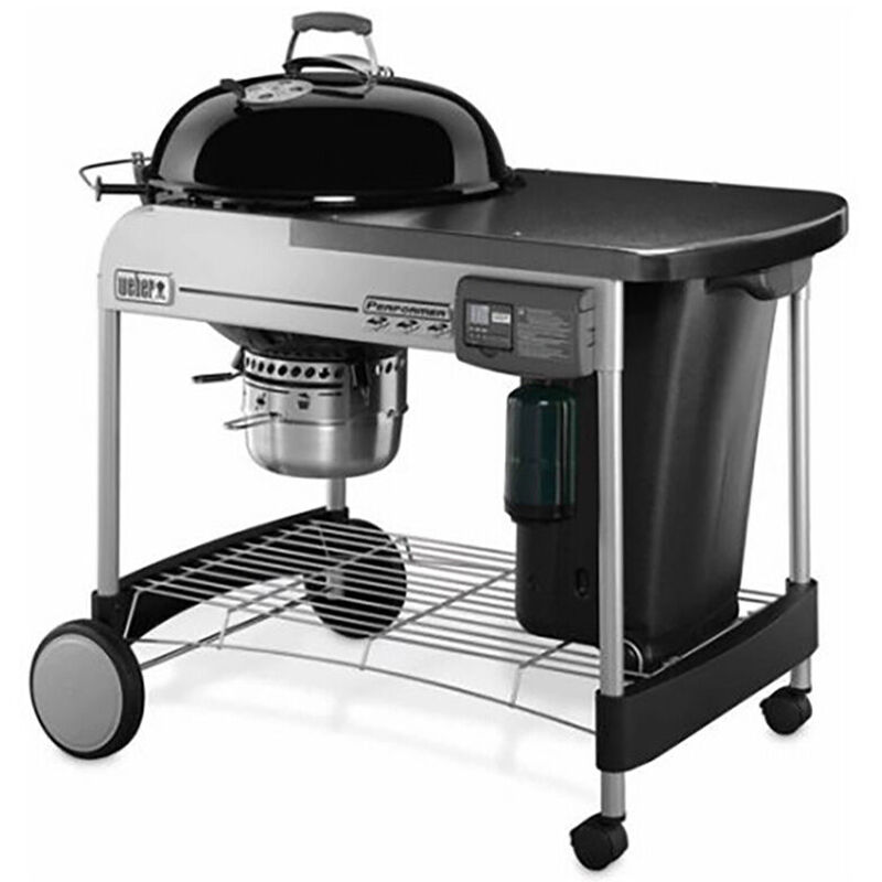 Weber Performer Deluxe 22 in. Freestanding Charcoal Grill - Black, , hires