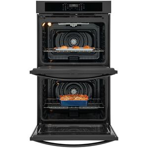 Frigidaire 30 in. 10.6 cu. ft. Top Control Electric Double Wall Oven With Standard Convection - Black, Black, hires