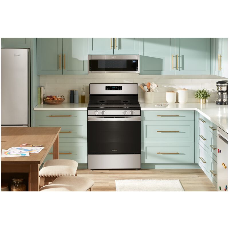 Whirlpool 30 in. 5.1 cu. ft. Gas Range with 4 Sealed Burners - Stainless Steel, , hires