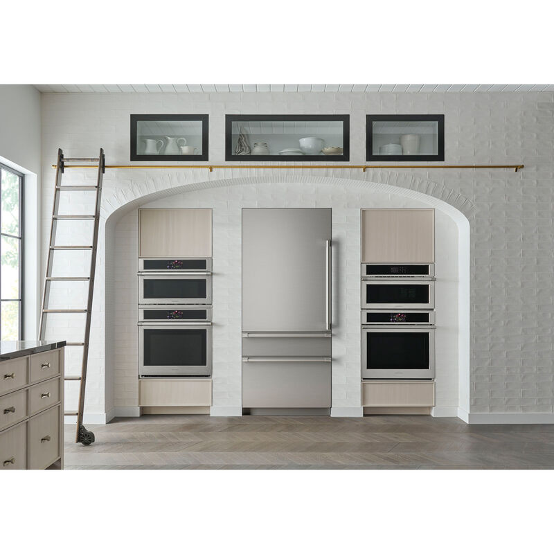 Monogram 36 in. 20.1 cu. ft. Built-In Smart Counter Depth Bottom Freezer Refrigerator with Ice Maker - Custom Panel Ready, , hires