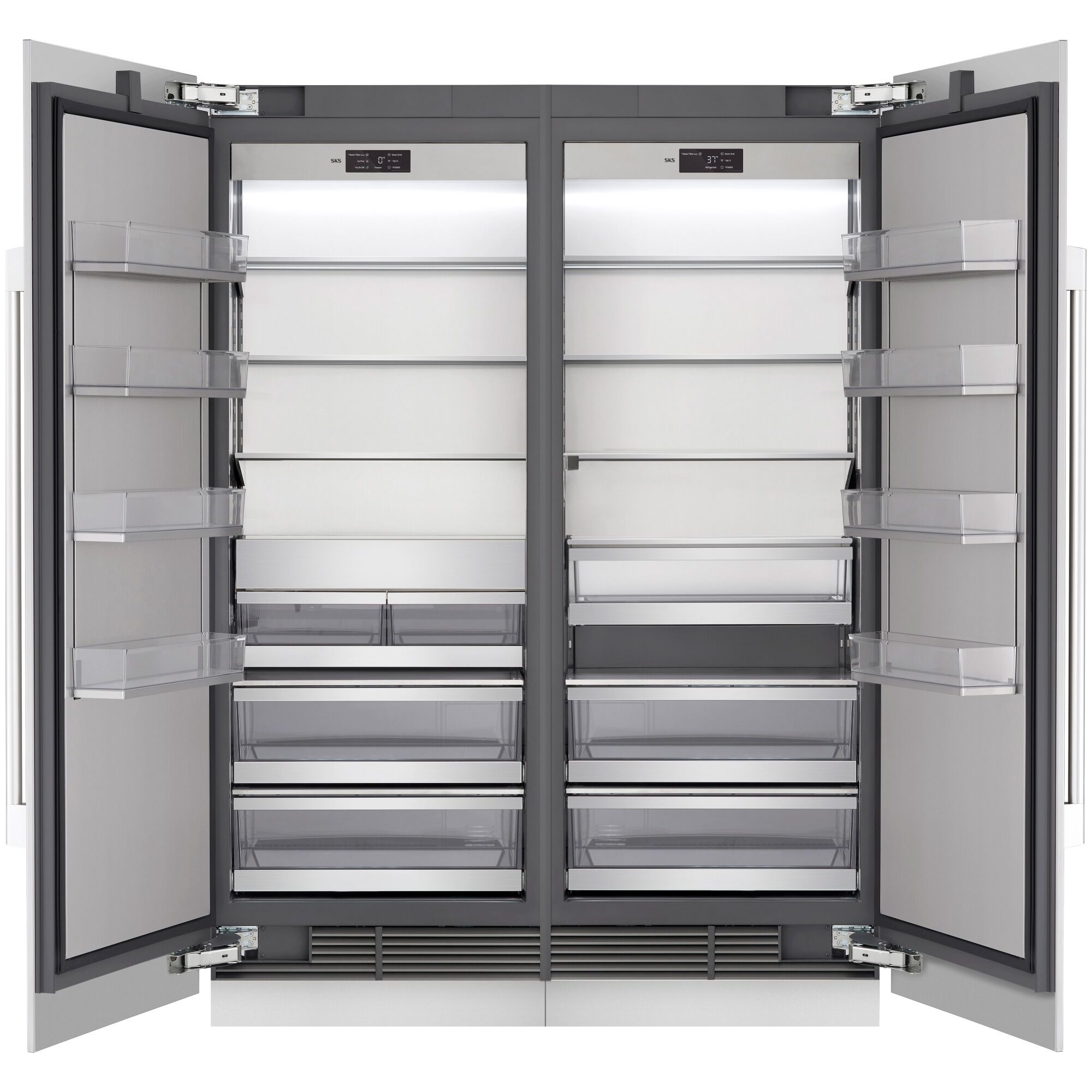 SKS 24 in. 13.9 cu. ft. Built-in Smart Triple-Drawers Upright