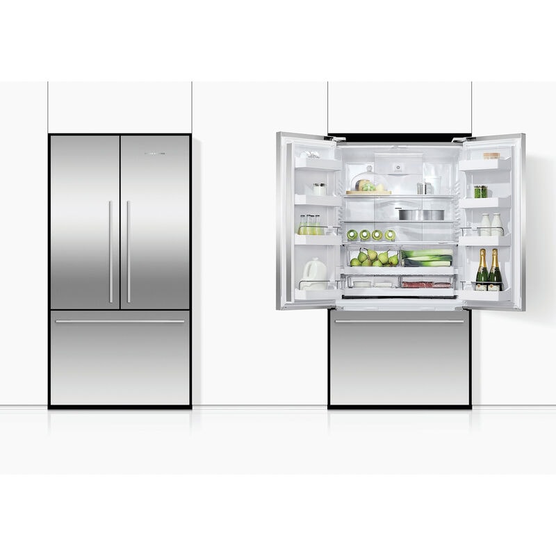 Fisher & Paykel Series 7 36 in. 20.1 cu. ft. Smart Counter Depth French Door Refrigerator - Stainless Steel, , hires