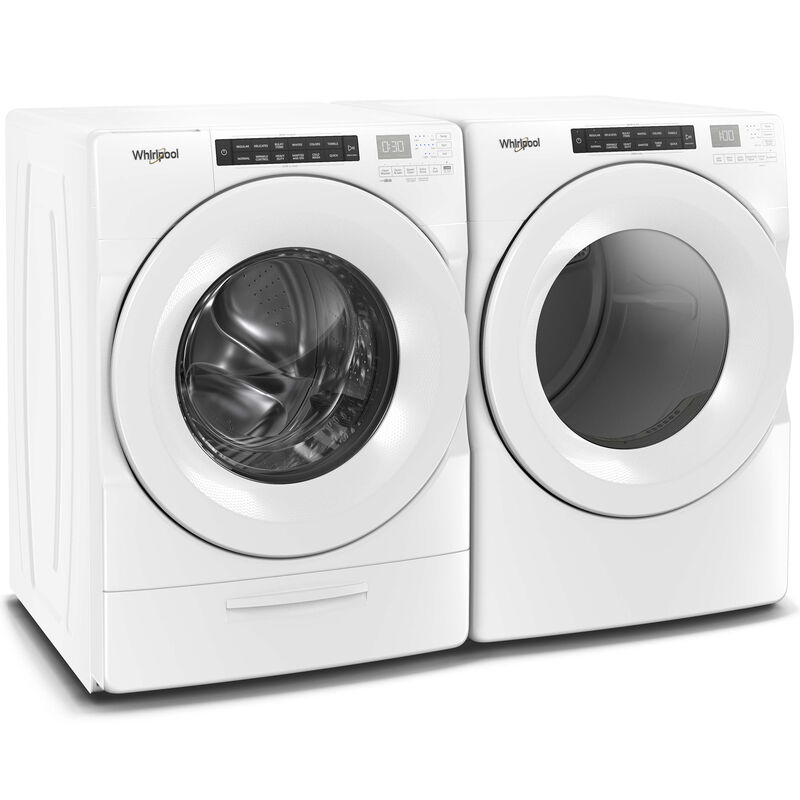 Whirlpool 27 in. 7.4 cu. ft. Electric Dryer with 12 Dryer Programs, Sanitize Cycle, Wrinkle Care & Sensor Dry - White, , hires