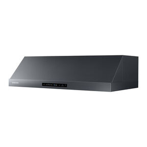 Samsung 36 in. Standard Style Range Hood with 4 Speed Settings, 390 CFM, Convertible Venting & 2 LED Lights - Black Stainless Steel, Black Stainless Steel, hires