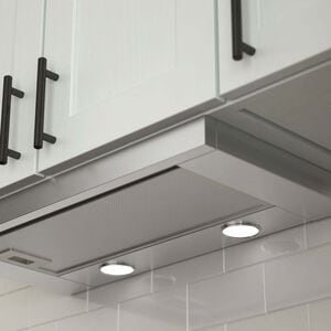 Bosch 500 Series 24 in. Convertible Slide-Out Style Range Hood with 400 CFM, 4 Fan Speeds & 2 LED Lights - Stainless Steel, , hires