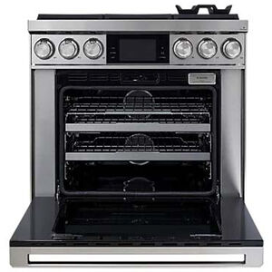 Dacor 36 in. 4.8 cu. ft. Smart Convection Oven Freestanding Dual Fuel Range with 6 Sealed Burners - Silver Stainless, , hires