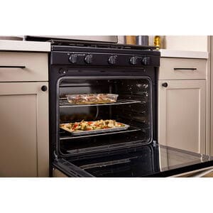 Whirlpool 30 in. 5.1 cu. ft. Gas Range with 5 Sealed Burners - Black, Black, hires