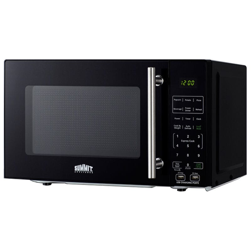 Summit 18 in. 0.7 cu. ft. 700W Countertop Microwave - Black, , hires