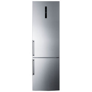 Summit 24 in. 11.7 cu. ft. Counter Depth Bottom Freezer Refrigerator with Ice Maker- Stainless Steel, , hires