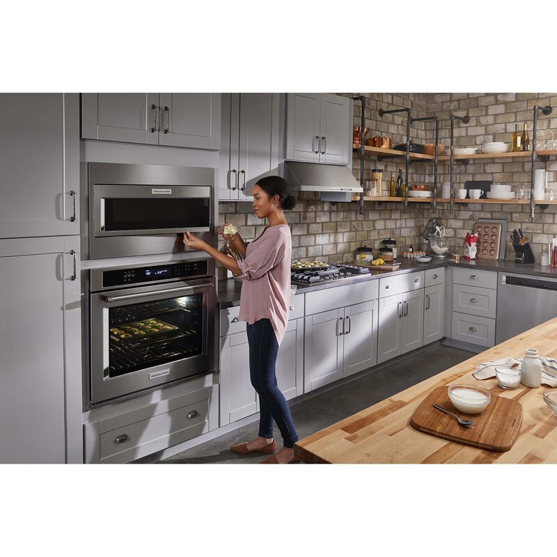KitchenAid 30 in. Convertible Standard Style Range Hood with 585 CFM, 4 Fan Speeds & 2 LED Lights - Stainless Steel, , hires