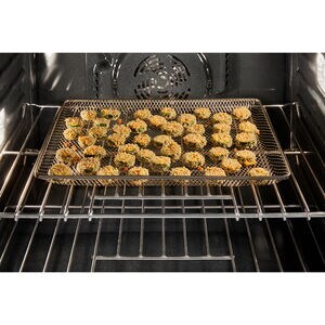 Maytag 30 in. 10 cu. ft. Front Control Electric Double Wall Oven with True European Convection - Fingerprint Resistant Stainless Steel, , hires