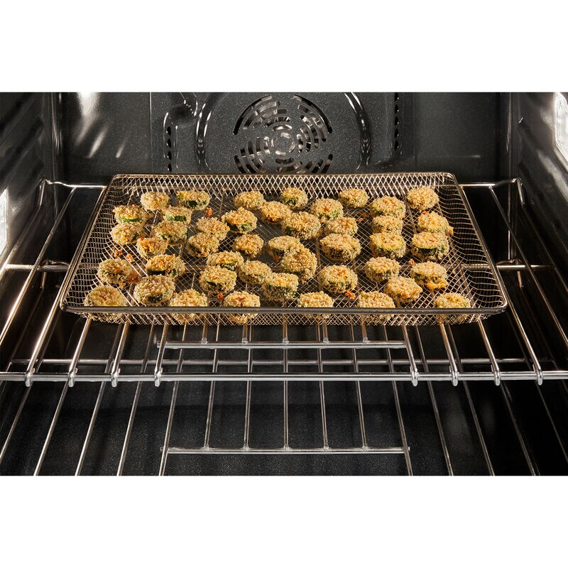 Maytag 30 in. 10 cu. ft. Front Control Electric Double Wall Oven with True European Convection - Fingerprint Resistant Stainless Steel, , hires