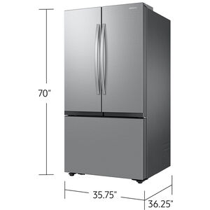 Samsung Bespoke 36 in. 31.5 cu. ft. Smart French Door Refrigerator with Ice Maker - Fingerprint Resistant Stainless Steel, , hires