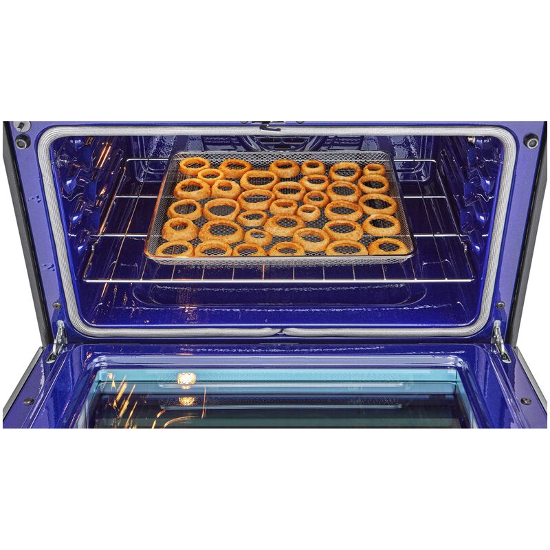 LG 30 in. 6.9 cu. ft. Smart Air-Fry True European Convection Double Oven Slide-In Gas Range with 5 Sealed Burners - Stainless Steel, , hires