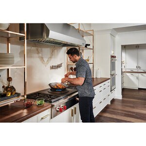 Wolf 48 in. 5-Burner Natural Gas Rangetop with Simmer Burner & Power Burner - Stainless Steel, , hires