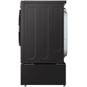 LG 27 in. 7.4 cu. ft. Smart Stackable Electric Dryer with AI Sensor Dry, TurboSteam, Sanitize & Steam Cycle - Black, Black, hires